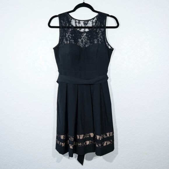 Guess Black Lace Inserts‎ Cocktail Dress Size 4 - Picture 1 of 7